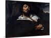 Courbet: Self-Portrait-Gustave Courbet-Stretched Canvas