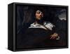 Courbet: Self-Portrait-Gustave Courbet-Framed Stretched Canvas