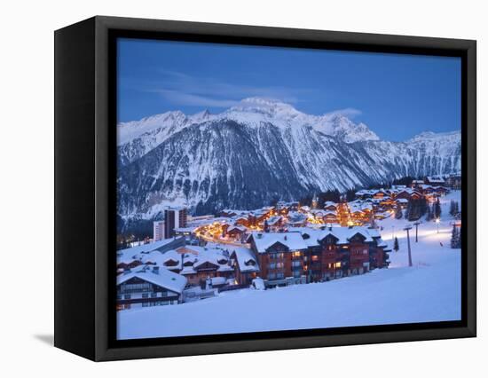 Courchevel 1850 Ski Resort in the Three Valleys, Les Trois Vallees, Savoie, French Alps, France-Gavin Hellier-Framed Stretched Canvas