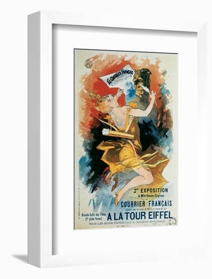 Courrier Francais, A La Tour Eiffel-Jules Chéret-Framed Art Print