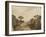 Cours d'eau aux rives boisées ou Impression de crépuscule-Rembrandt van Rijn-Framed Giclee Print