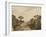 Cours d'eau aux rives boisées ou Impression de crépuscule-Rembrandt van Rijn-Framed Giclee Print