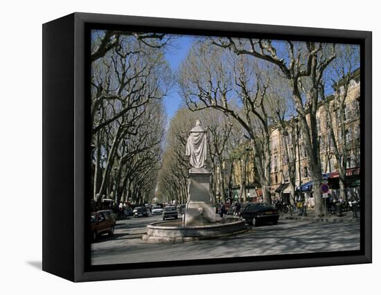 Cours Mirabeau, Aix-En-Provence, Bouches Du Rhone, Provence, France-Roy Rainford-Framed Stretched Canvas