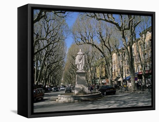 Cours Mirabeau, Aix-En-Provence, Bouches Du Rhone, Provence, France-Roy Rainford-Framed Stretched Canvas