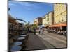 Cours Saleya Market and Restaurant Area, Old Town, Nice, Alpes Maritimes, Provence, Cote D'Azur, Fr-Peter Richardson-Mounted Photographic Print