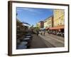 Cours Saleya Market and Restaurant Area, Old Town, Nice, Alpes Maritimes, Provence, Cote D'Azur, Fr-Peter Richardson-Framed Photographic Print