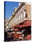 Cours Saleya, Nice, Alpes Maritimes, Cote d'Azur, Provence, France-John Miller-Stretched Canvas