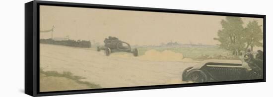 Course d'automobiles vers 1904-Charles Maurin-Framed Stretched Canvas