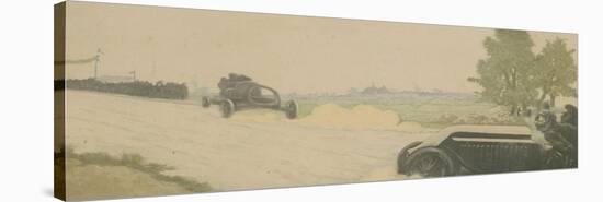 Course d'automobiles vers 1904-Charles Maurin-Stretched Canvas