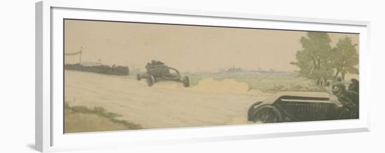 Course d'automobiles vers 1904-Charles Maurin-Framed Premium Giclee Print