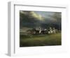 Course de Chevaux a Epsom-Théodore Géricault-Framed Giclee Print