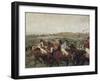 Course de gentlemen, avant le départ-Edgar Degas-Framed Giclee Print