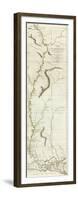 Course of the River Mississipi, from the Balise to Fort Chartres, c.1775-Lieutenant Ross-Framed Art Print