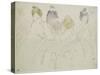 Courses à Longchamp-Edouard Manet-Stretched Canvas