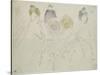 Courses à Longchamp-Edouard Manet-Stretched Canvas