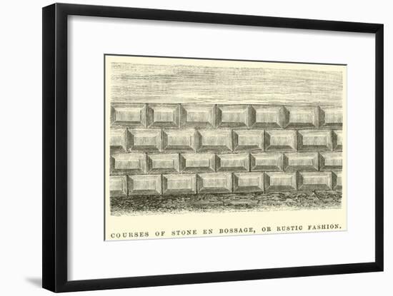 Courses of Stone En Bossage, or Rustic Fashion-Édouard Riou-Framed Giclee Print