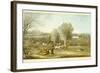 Coursing - a View of Hatfield Park, Engraved by James Pollard (1797-1867)-James Pollard-Framed Giclee Print