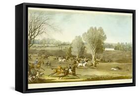 Coursing - a View of Hatfield Park, Engraved by James Pollard (1797-1867)-James Pollard-Framed Stretched Canvas