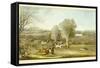 Coursing - a View of Hatfield Park, Engraved by James Pollard (1797-1867)-James Pollard-Framed Stretched Canvas