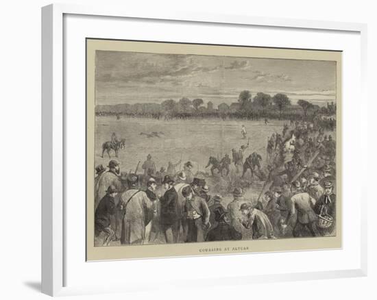 Coursing at Altcar-null-Framed Giclee Print