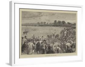 Coursing at Altcar-null-Framed Giclee Print