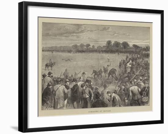 Coursing at Altcar-null-Framed Giclee Print