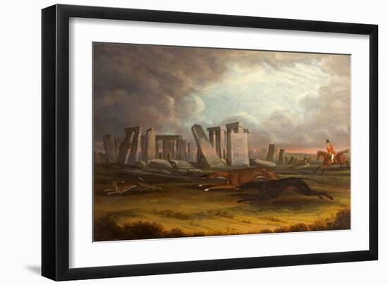 Coursing at Stonehenge, Wiltshire, 1817-Samuel Spode-Framed Giclee Print