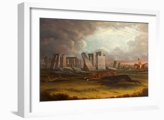 Coursing at Stonehenge, Wiltshire, 1817-Samuel Spode-Framed Giclee Print