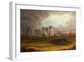 Coursing at Stonehenge, Wiltshire, 1817-Samuel Spode-Framed Giclee Print