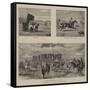 Coursing at Stonehenge-William Small-Framed Stretched Canvas