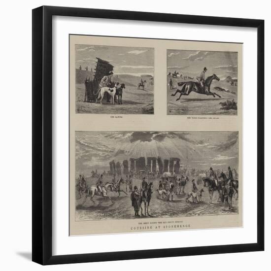 Coursing at Stonehenge-William Small-Framed Giclee Print