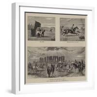 Coursing at Stonehenge-William Small-Framed Giclee Print