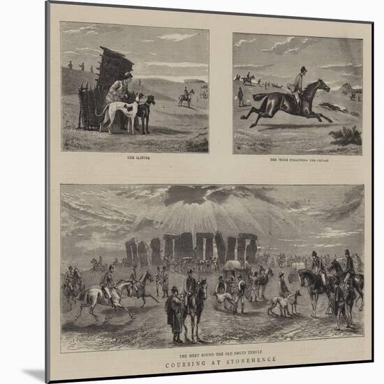 Coursing at Stonehenge-William Small-Mounted Giclee Print