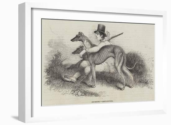 Coursing, Greyhounds-null-Framed Giclee Print