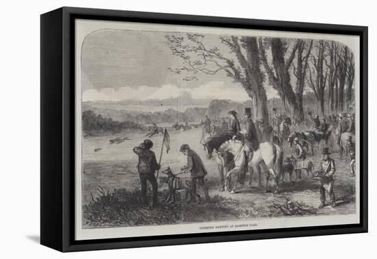 Coursing Meeting at Hampton Park-Frederick John Skill-Framed Stretched Canvas