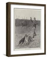 Coursing, Slipping the Greyhounds-S.t. Dadd-Framed Giclee Print