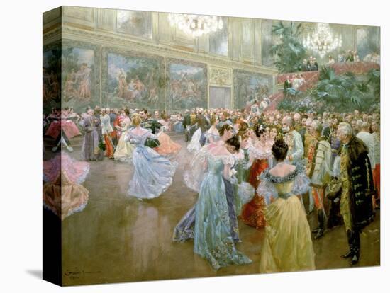 Court Ball at the Hofburg, 1900-Wilhelm Gause-Stretched Canvas