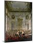 Court Banquet in the Great Antechamber of the Hofburg Palace, Vienna-Martin van Meytens-Mounted Giclee Print