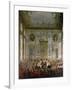 Court Banquet in the Great Antechamber of the Hofburg Palace, Vienna-Martin van Meytens-Framed Giclee Print