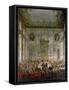 Court Banquet in the Great Antechamber of the Hofburg Palace, Vienna-Martin van Meytens-Framed Stretched Canvas