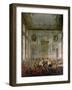 Court Banquet in the Great Antechamber of the Hofburg Palace, Vienna-Martin van Meytens-Framed Giclee Print