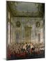 Court Banquet in the Great Antechamber of the Hofburg Palace, Vienna-Martin van Meytens-Mounted Giclee Print