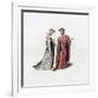 Court Dress, 14th Century-Henry Shaw-Framed Giclee Print