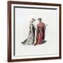 Court Dress, 14th Century-Henry Shaw-Framed Giclee Print