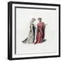 Court Dress, 14th Century-Henry Shaw-Framed Giclee Print