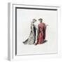 Court Dress, 14th Century-Henry Shaw-Framed Giclee Print