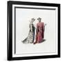 Court Dress, 14th Century-Henry Shaw-Framed Giclee Print