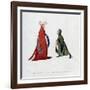 Court Dress, 14th Century-Henry Shaw-Framed Giclee Print