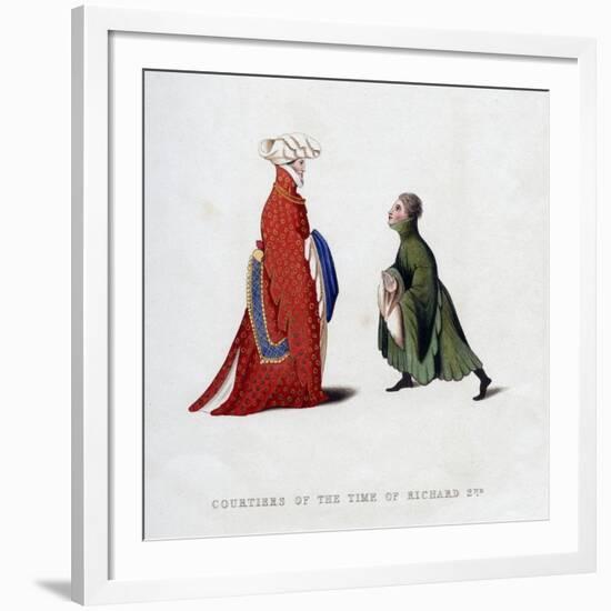 Court Dress, 14th Century-Henry Shaw-Framed Giclee Print