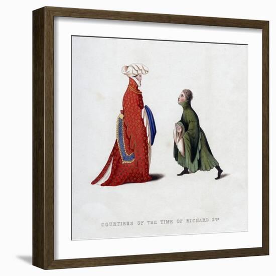 Court Dress, 14th Century-Henry Shaw-Framed Giclee Print